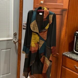 Bali Multicolor Two Button Cardigan